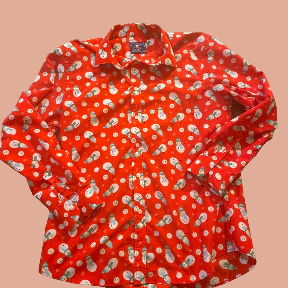 Snowman Button Down